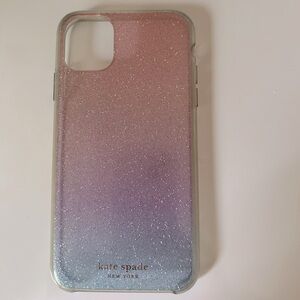 Kate Spade iPhone 11 Hard Case Pink Blue Purple Ombré Sparkle